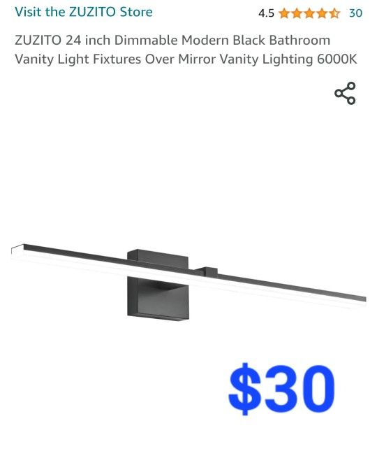 Vanity Bathroom Light 24"