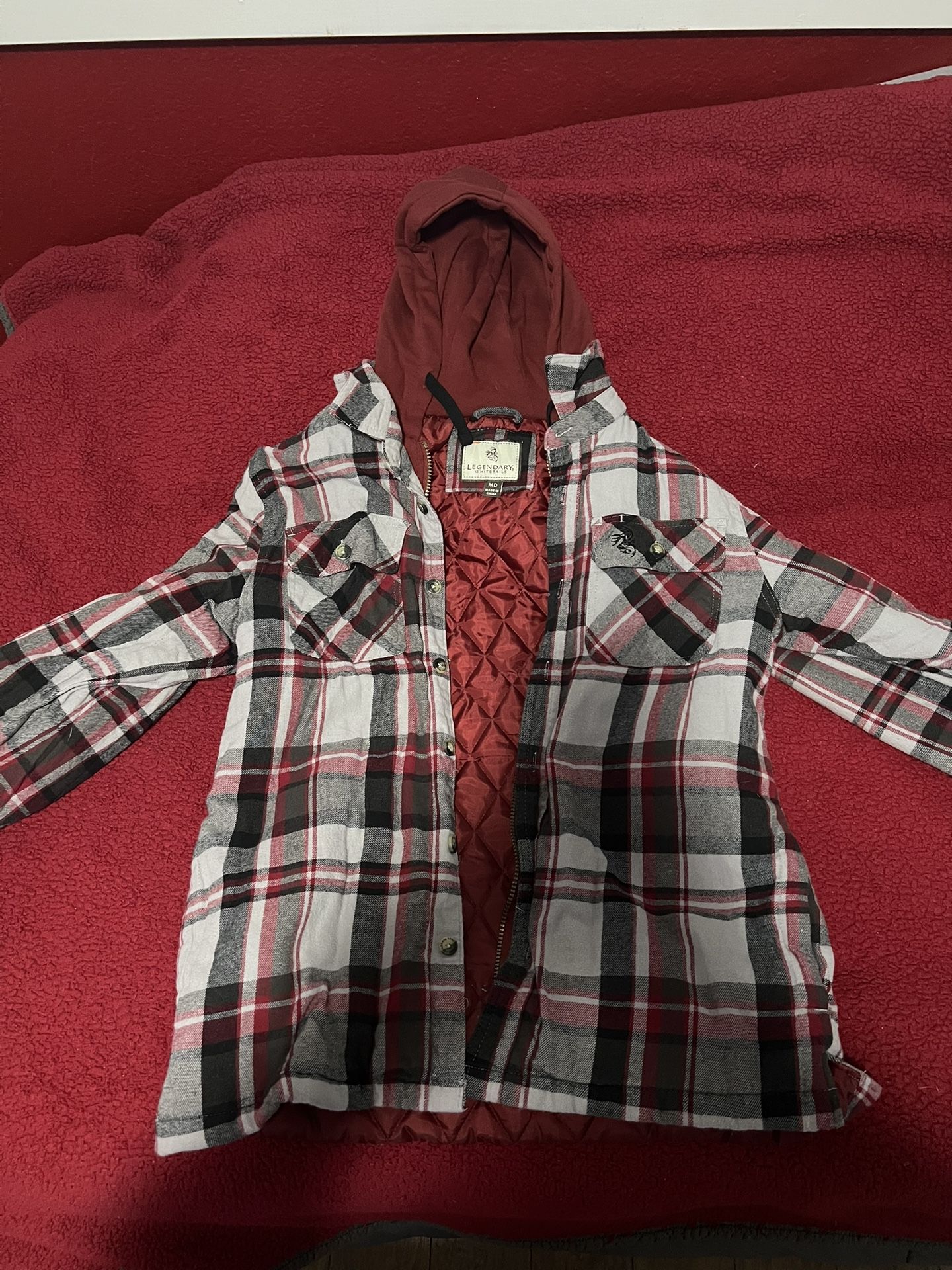 Legendary White Tales White/Red/Black Flannel Jacket