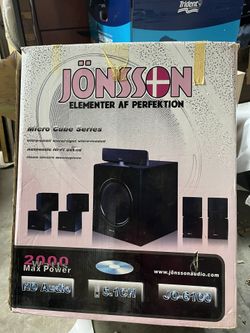 JONSSON ELEMENTER AF PERFEKTION SURROUND SOUND Description SPEAKERS -l