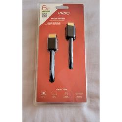 Vizio High Speed 6 Ft 24K Gold Plated HDMI Cable HD 3D 1080P 4K, New