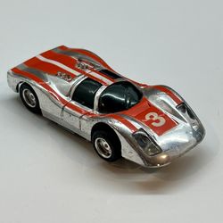 Vintage 1970’s Tyco Porsche Slot Car #3 Hong Kong Tested Runs & Lights Work