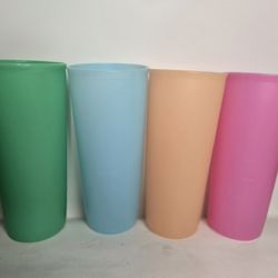 Vintage Tupperware Colorful 12oz Tumbler Cups