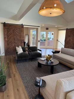 Beautiful Custom Herringbone/Chevron Sliding Barn Door