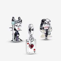 Pandora Disney Villains Charm Trio