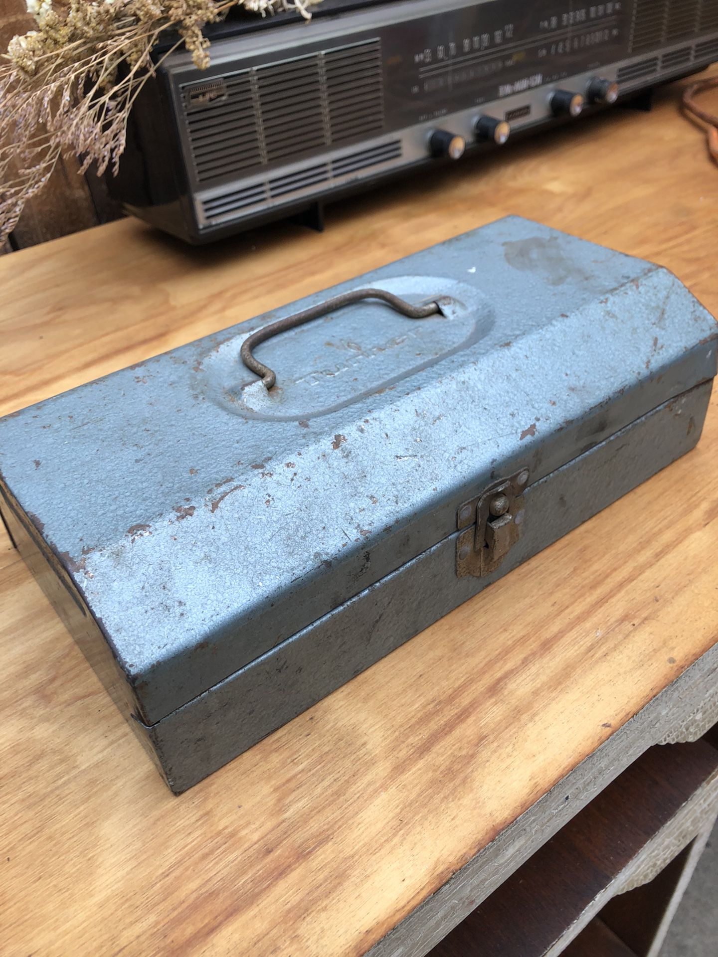 Small Sized Vintage Toolbox  Socket box Turner 10.5 Inches 