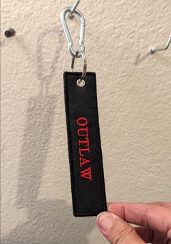 Bikers Embroider Saying Key Chains