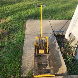 Yellow Hydraulic Concrete motorcycle Lifter Tool