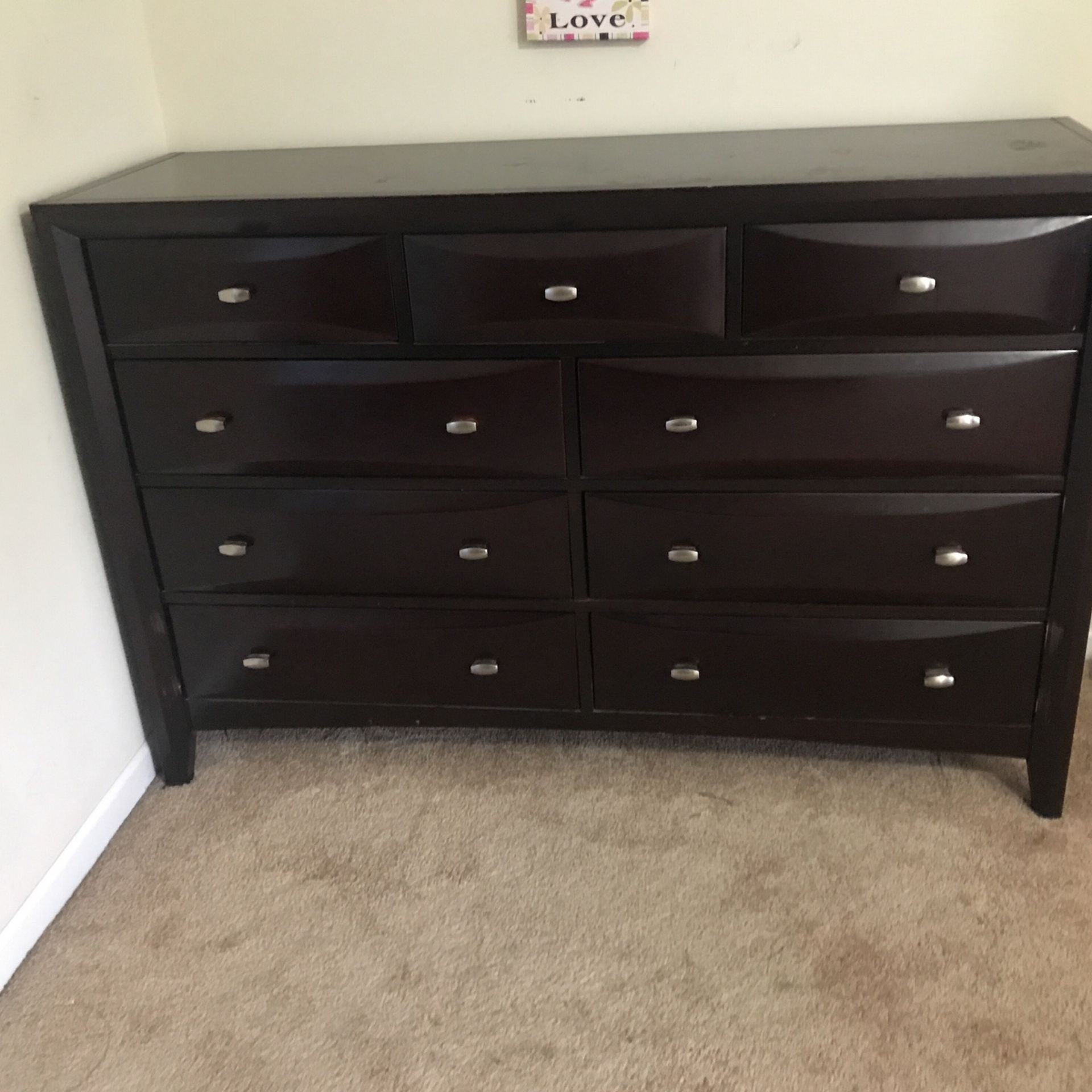 Dresser  With Matching Bed Full Size 