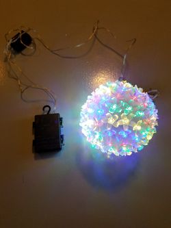 Battery powered LED light ball