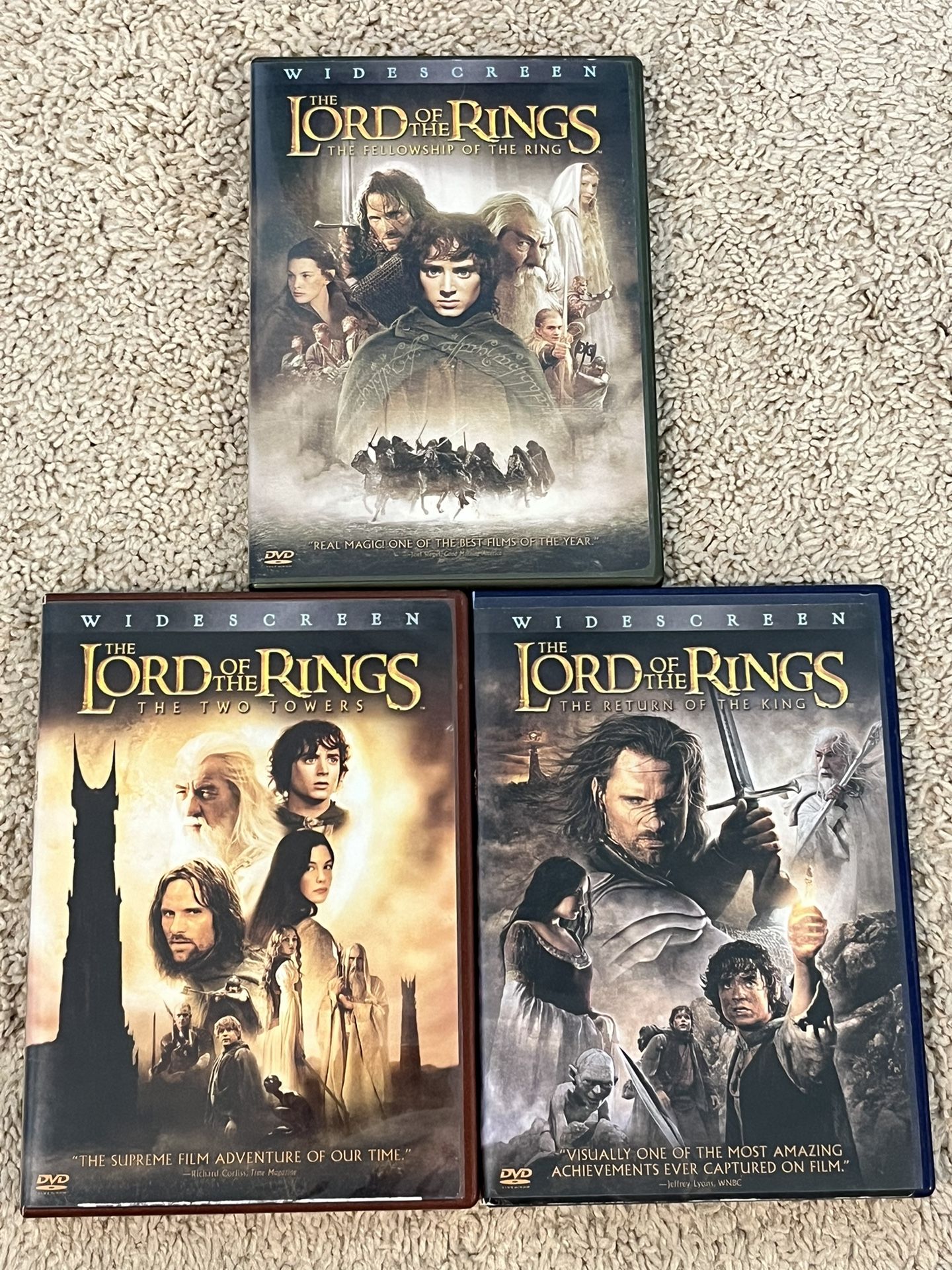 Lord Of The Rings Trilogy DVD Set