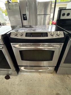 GE Stainless Steel Slide-In Electric Range