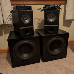 KEF, Polk, OSD Home Audio System (2 Speaker, 2 Sub, Receiver)