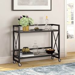 Black Bar Cart