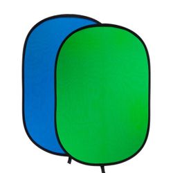 FotodioX Collapsible Portable Background (60 x 84", Chroma Blue/Chroma Green)