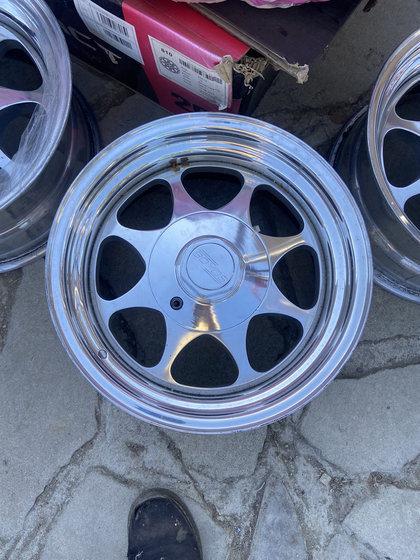 5x5 Chevy Wheels Gray Ridler 650 18x8 & 18x9.5 5x5.0 Staggered Package