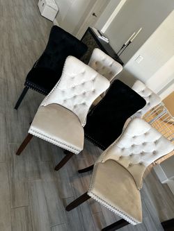 Velvet Dining Chairs Set of 6