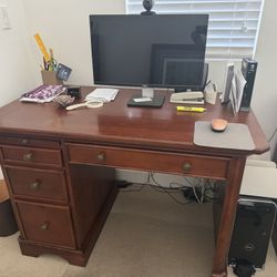 Desk And Filing Cabinet