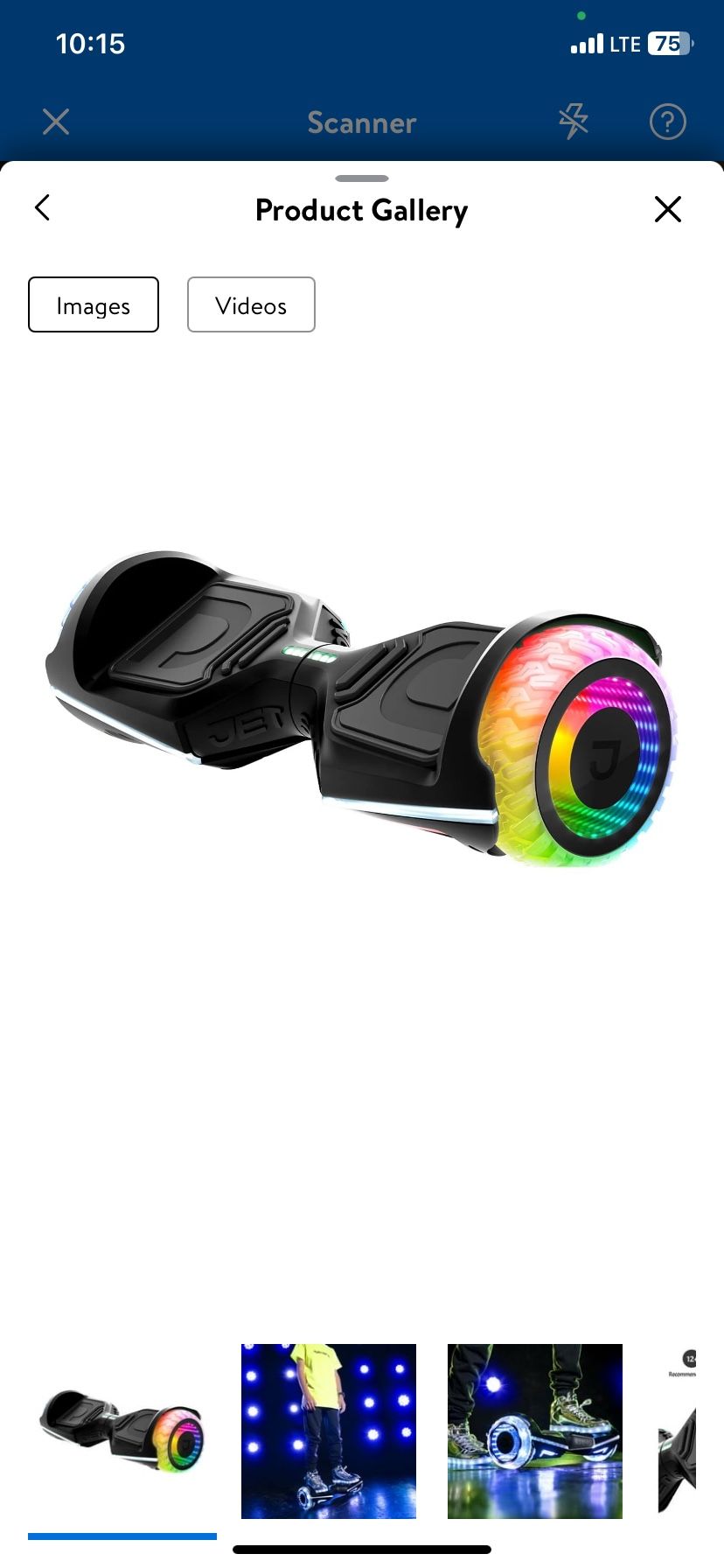 Jetson Rave Hoverboard, Black, Ages 12+