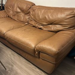 Genuine Leather Couch (Natuzzi)