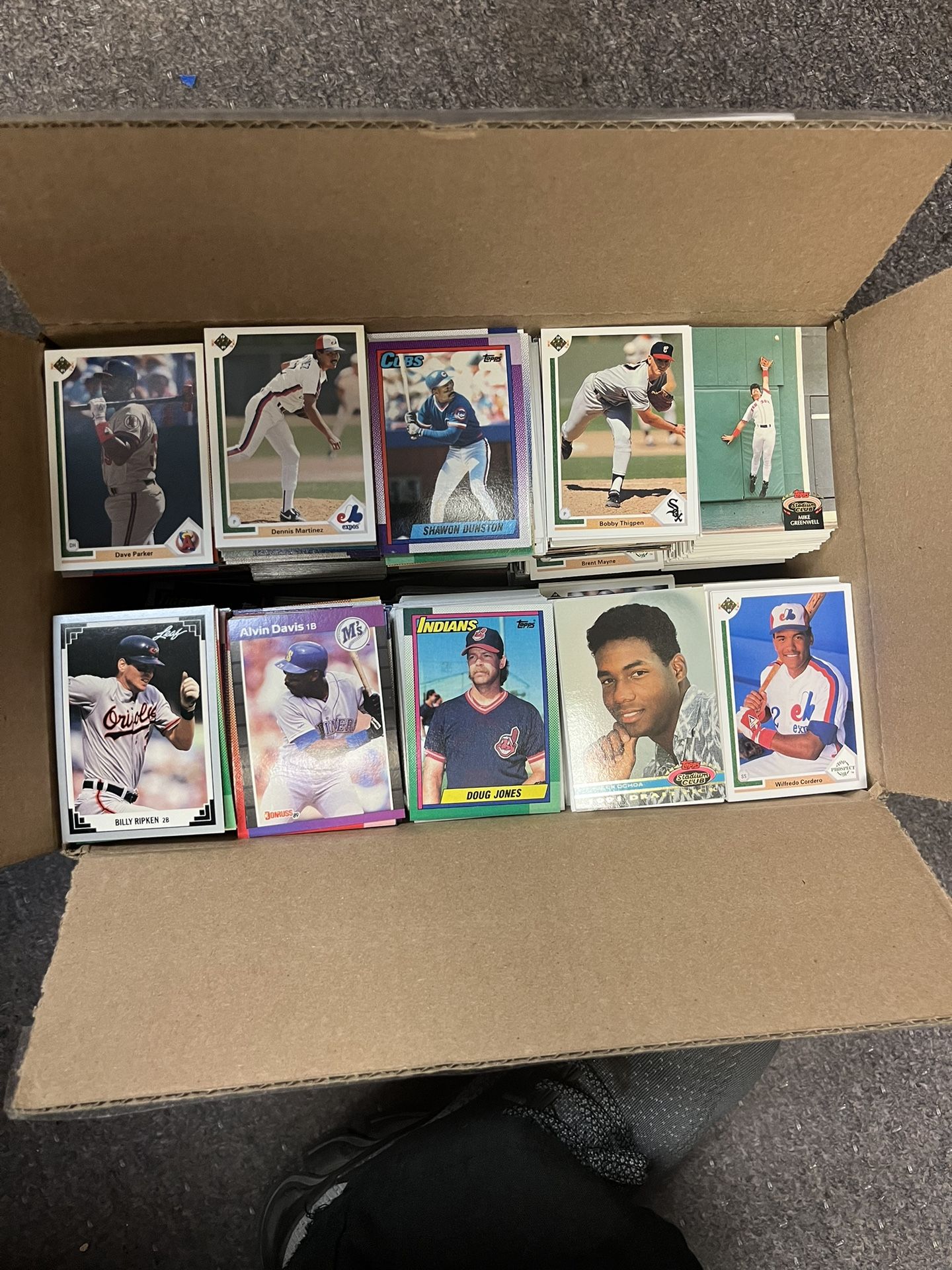 Large Box Of Baseball Cards. 