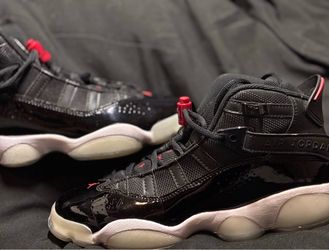 Jordan 6 Rings Black/Gym Red – 5.5Y