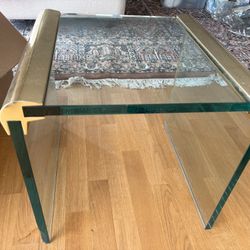 Small Glass End Table 