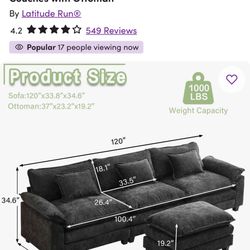 Great Condition Wayfair Couch