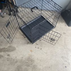 2-Door Metal Dog Crate / Kennel 