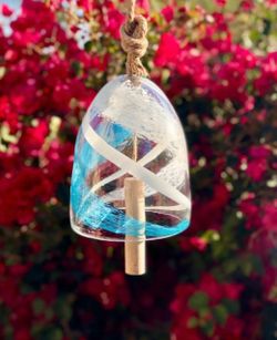 Handmade Art Glass Bell/Buoy Chimes / Hanging Decor Sun Catcher
