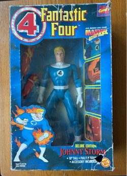 Marvel Comic Fantastic Four  Deluxe Edition Human Torch Johnny Storm ToyBiz 1995