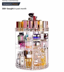 360 rotating makeup organizer, new
