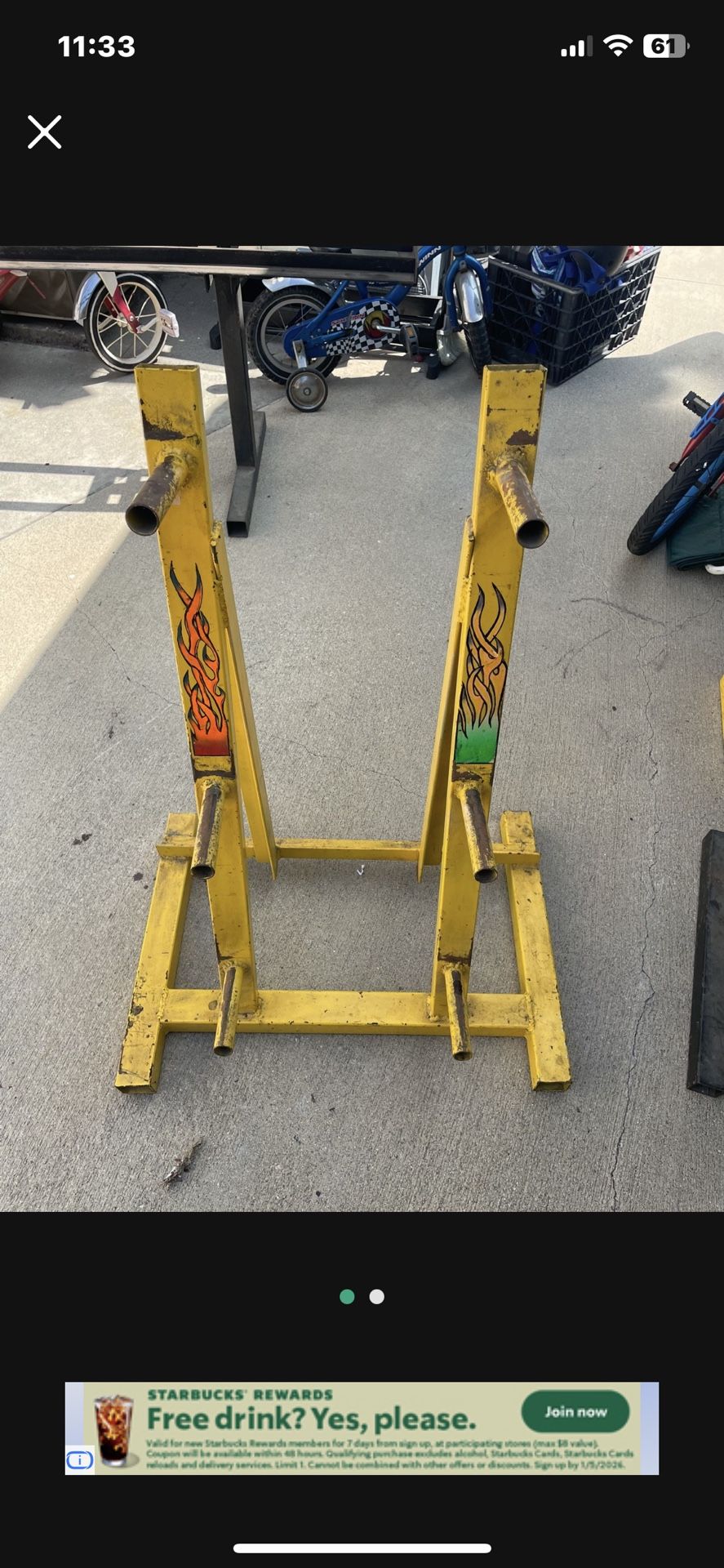 Weight Rack. 25 Dollars