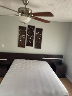 Queen Bedroom Set with Storage Bed + 2 Nightstands
