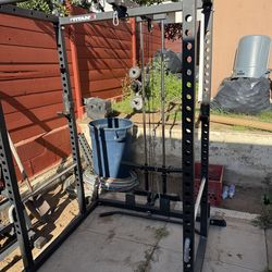 Titan t2 power rack with pulley system