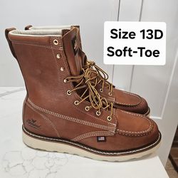 Thorogood Soft Toe Work Boots Size 13D