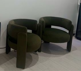 Modern Accent Chairs (set of 2)  $250