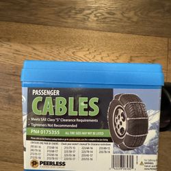 Car Emergency Kit – New Snow Tire Cables + Portable Jump Starter