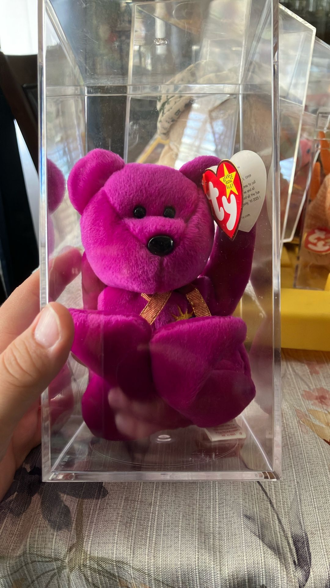 Millennium Bear Beanie Baby Heart Tag And Tush Tag Error