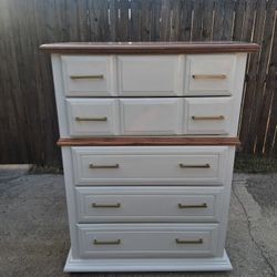 Broyhill Tall Boy Dresser Refinished