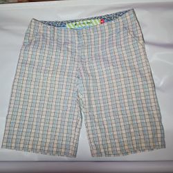Old Navy Prep Women's Plaid Shorts - Size 8 - Excellent Condition