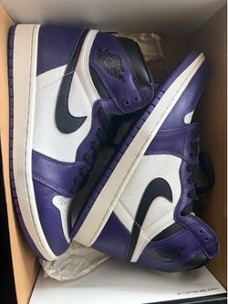 Jordan 1 Court Purple 2.0 Size 10
