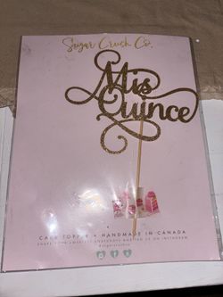 Miss quince cake topper $5