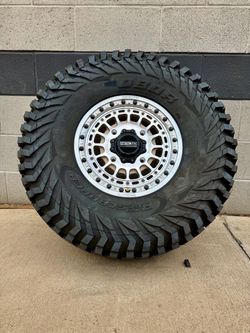 On Sale. METAL FX 15” Beadlock Machine or Bronze wheels & 32x10-15 Obor Rocscraper Tires for 4 LIG SXS UTV