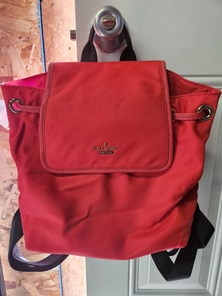 Kate Spade Red Backpack