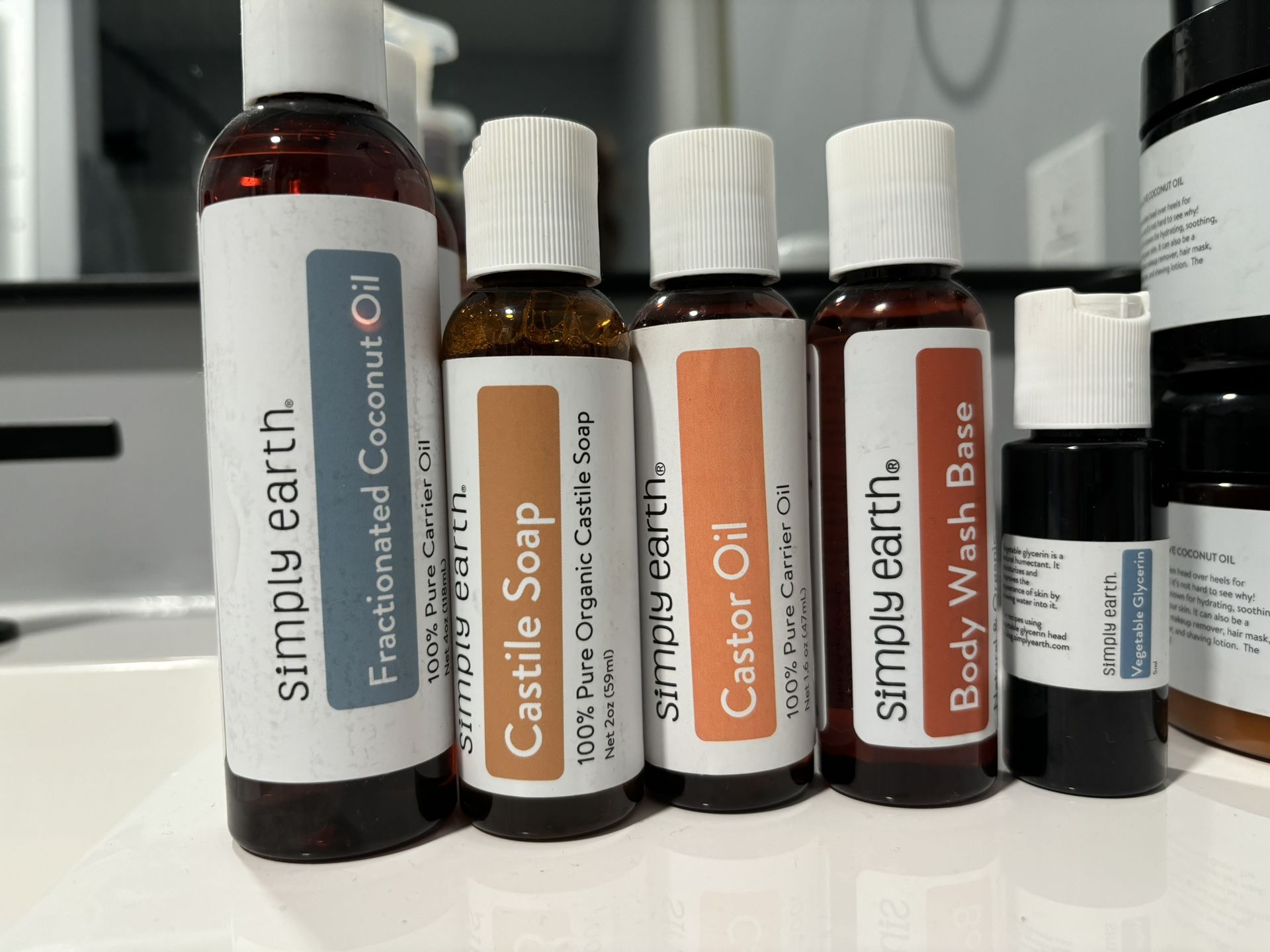 Essential Oil/carrier Oils And Empty Bottles, Roll One, Spray Bottle