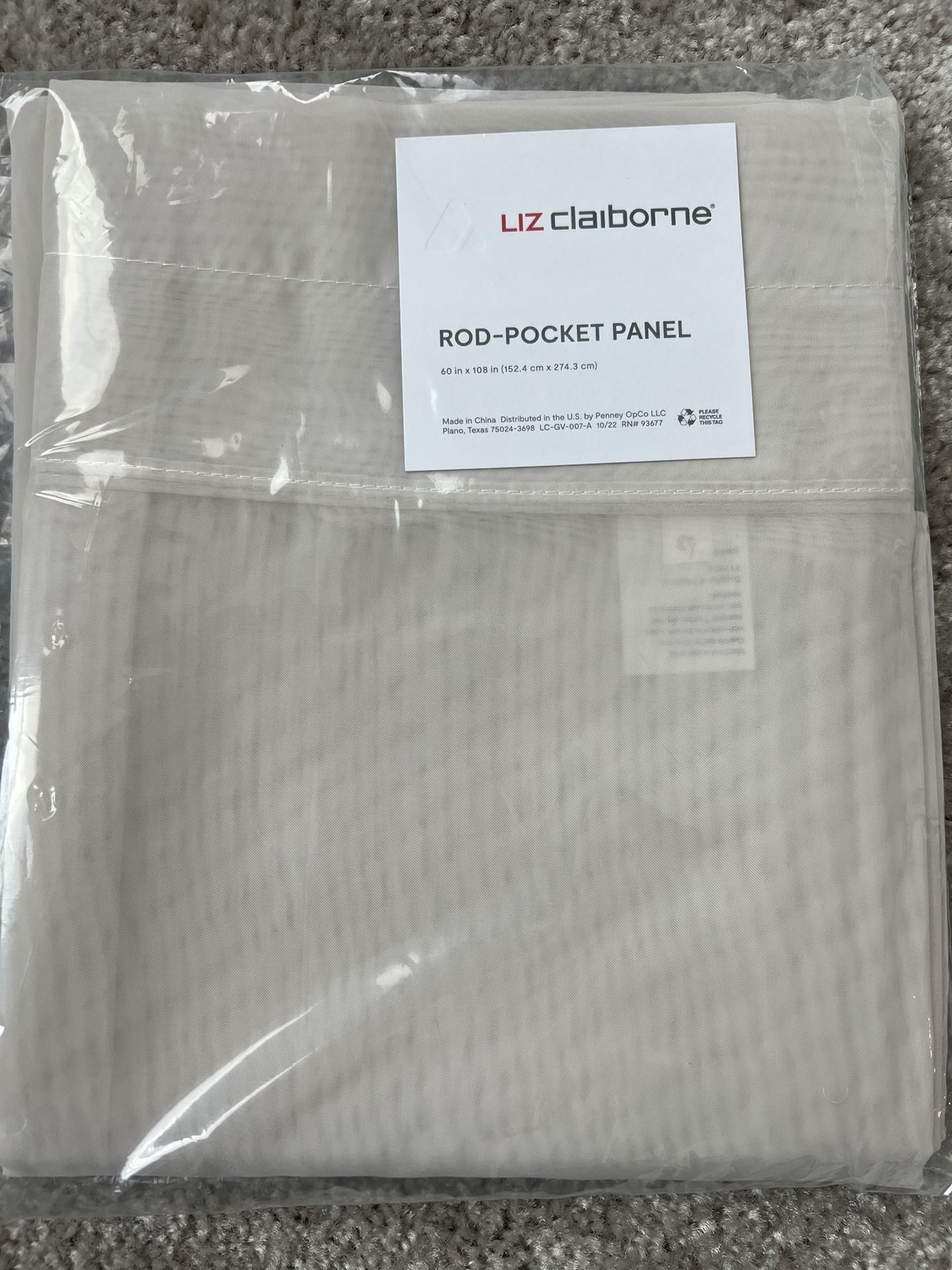 Sheer Curtain(3) $10 Each