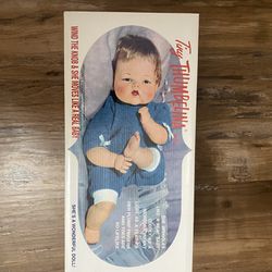Tiny Thumbelina Doll - Vintage - Brand New - Still In Original Box - With 4 New Outfits