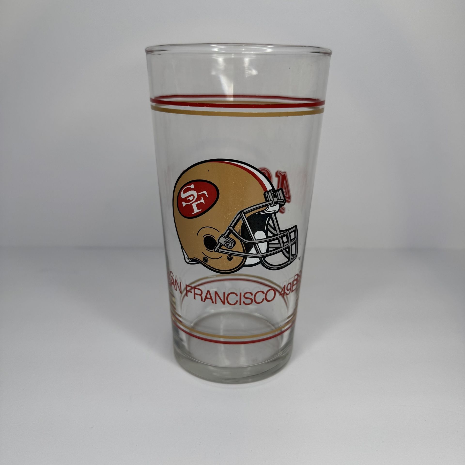 Vintage San Francisco 49ers Team of the Decade 12 oz Drinking Glass 1980s NFL