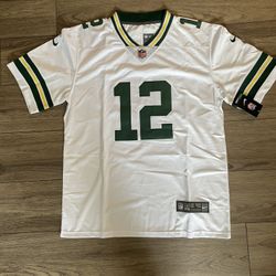 Green Bay Packers #12 Aaron Rogers Men's White Stitched Jersey, L To 3xl