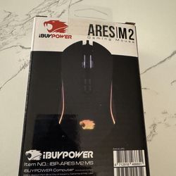 New in package IBuyPower Ares M2 RGB wired gaming mouse.